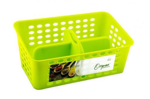 KOZÁČEK Zásobník na sáčkové koření  OREGANO bílá