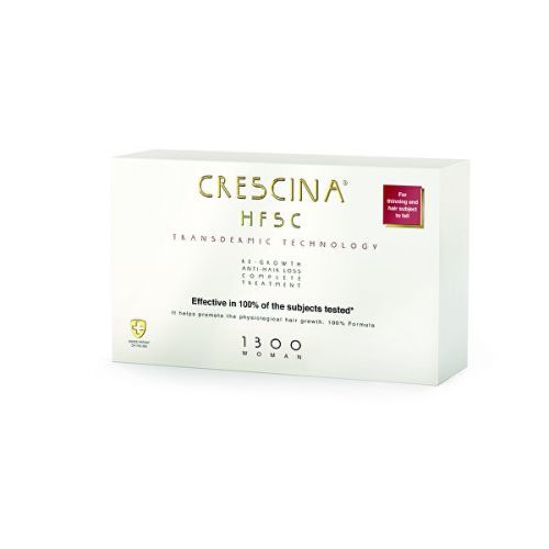 Crescina Transdermic péče na podporu růstu vlasů a proti vypadávání vlasů (stupeň 1300) - ženy, 20x3,5ml