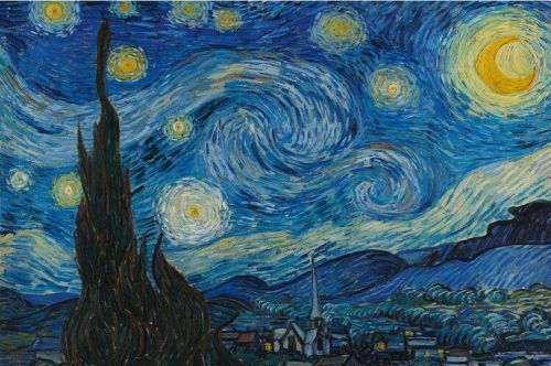 CLOSE UP Plakát, Obraz - Vincent van Gogh - Starry Night, (91.5 x 61 cm)