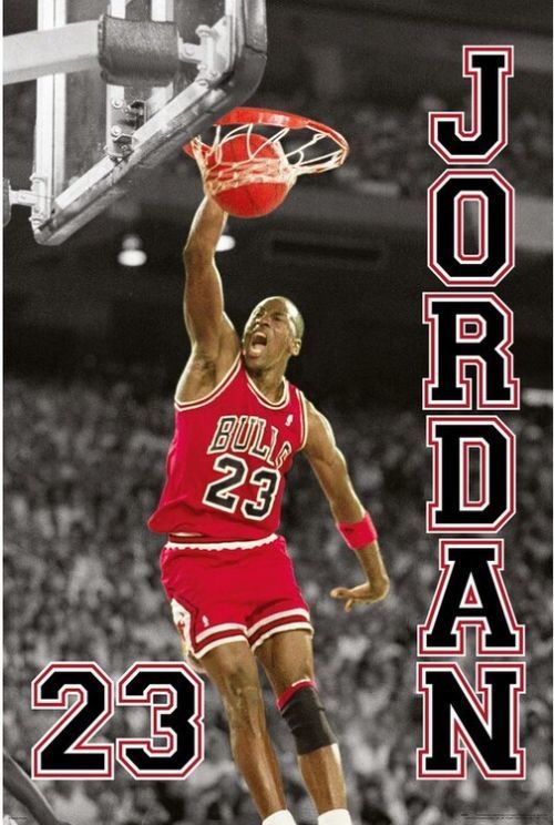 CLOSE UP Plakát, Obraz - Michael Jordan, (61 x 91.5 cm)