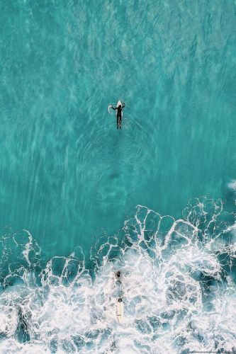 CLOSE UP Plakát, Obraz - The Big Blue Surfer, (61 x 91.5 cm)