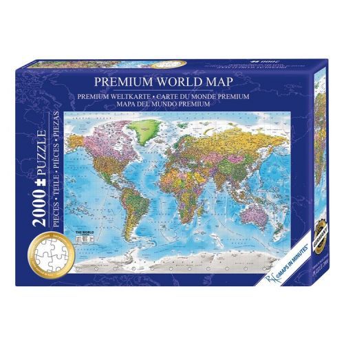 CLOSE UP Puzzle Puzzle 2000 pcs - World Map