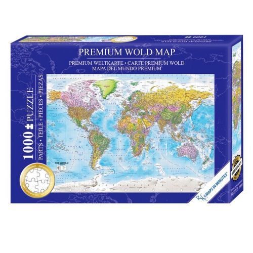 CLOSE UP Puzzle Puzzle 1000 pcs - World Map