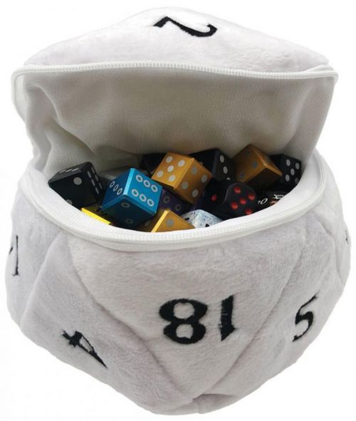 Ultra Pro UP - D20 Plush Dice Bag Barva: bílá