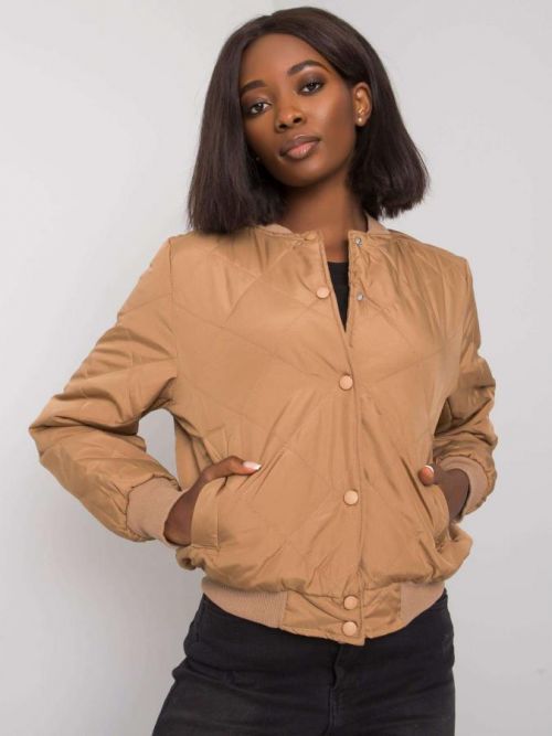 BÉŽOVÝ PROŠÍVANÝ BOMBER EM-KR-616.29-BEIGE Velikost: S