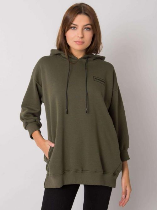 KHAKI MIKINA S KAPUCÍ -RV-BL-6935.18P-KHAKI Velikost: ONE SIZE