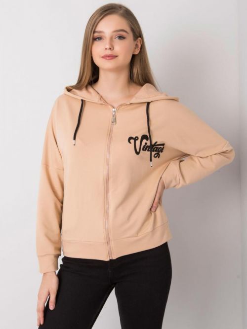 BÉŽOVÁ MIKINA NA ZIP FA-BL-7239.23X-BEIGE Velikost: ONE SIZE