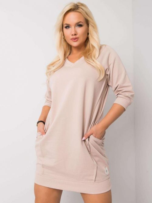 BÉŽOVÉ MINIŠATY S KAPSAMI KARISSA RV-SK-6847.59P-BEIGE Velikost: ONE SIZE