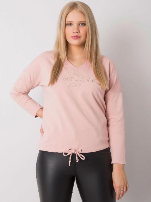 SVĚTLE RŮŽOVÁ HALENKA C'EST LA VIE -RV-BZ-7141.22-PINK Velikost: ONE SIZE