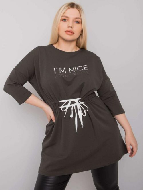KHAKI TUNIKA I'M NICE PERO NO TE PASES RV-TU-7033.84P-KHAKI Velikost: ONE SIZE