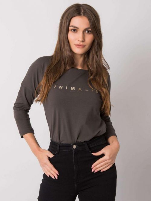 KHAKI DÁMSKÉ TRIČKO MINIMALIST RV-BZ-0126.01P-KHAKI Velikost: ONE SIZE