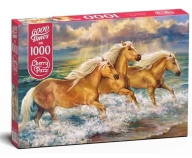 Cherry Pazzi Puzzle - Koně ve vodě 1000 dílků