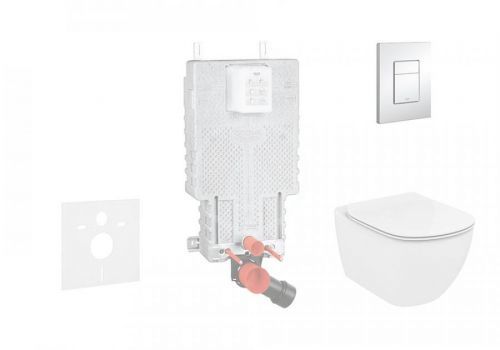 GROHE Uniset Sada pro závěsné WC + klozet a sedátko softclose Ideal Standard Tesi 38643SET-KE