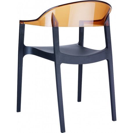 SIESTA Plastová židle CARMEN HODNOTY - barva plastu Siesta bílá-bílá