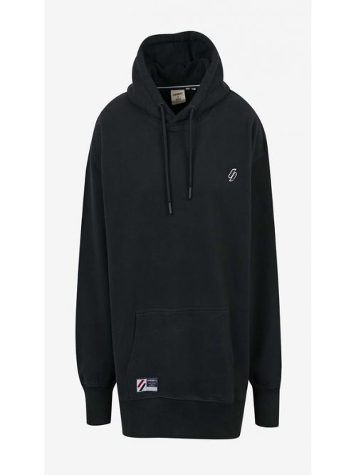 SuperDry Code Essential Hood Mikina Černá