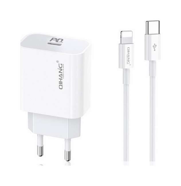 Rychlonabíječka QIHANG Z61 pro iPhone 20W bílá 66145