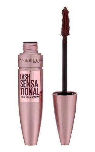 Maybelline Lash Sensational Mascara Burgundy Brown Prodlužující hnědá řasenka pro plné řasy 9,5 ml