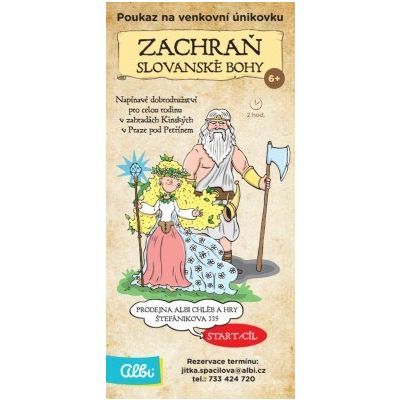 Kvído e-poukázka - Venkovní únikovka Zachraň slovanské bohy ALBI