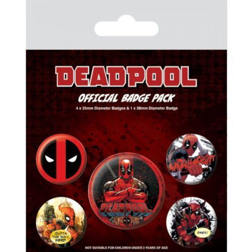 Set odznaků Deadpool