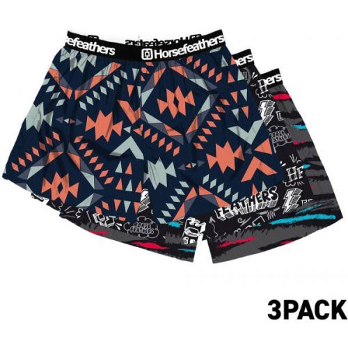 Horsefeathers FRAZIER 3PACK BOXER SHORTS  S - Pánské boxerky