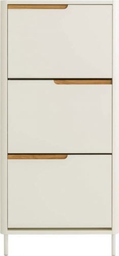 Bílý botník Tenzo Switch, 62 x 131 cm