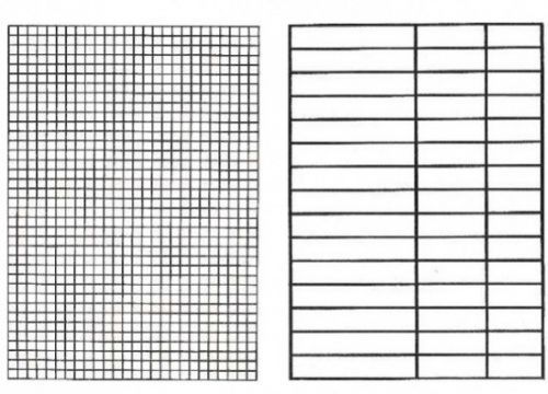 Podložka papírová do sešitu A5 linka a čtvereček