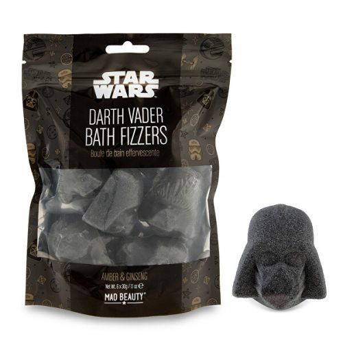 Mad Beauty Šumivé bomby do koupele Star Wars Dart Vader (Bath Fizzers) 6 x 30 g
