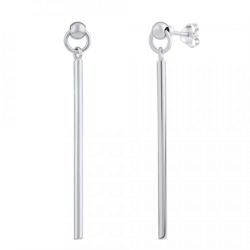 Stříbrné visací náušnice tyčka Tracy - PRM10683