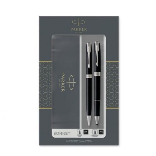 Parker Sonnet Black CT sada roller a kuličková tužka