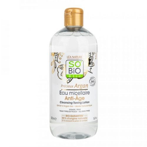 Voda micelární Anti-age — argan a hyaluron Precieux Argan 500 ml BIO   SO’BiO étic