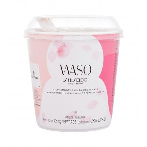 Shiseido Waso Silky Smooth Sakura Mochi Mask 20 g zklidňující a změkčující pleťová maska pro ženy