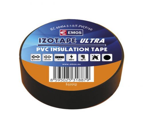 Páska izolační PVC 19/10m černá