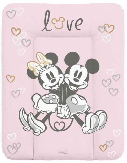 CEBA Podložka přebalovací měkká na komodu (50x70) Disney Minnie & Mickey Grey