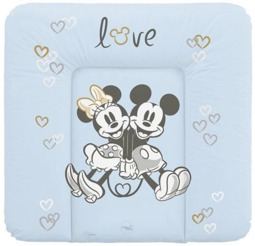Ceba Baby Podložka přebalovací měkká na komodu 75x72 Disney Minnie & Mickey Blue