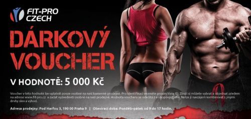 Dárkový voucher Fit-pro, 5000,- Kč