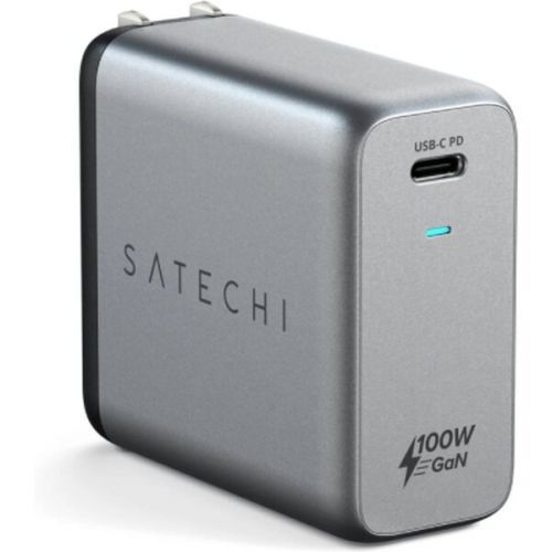 Satechi 100W USB-C PD Wall Charger Gallium Nitride (GaN) charging - vesmírně šedý