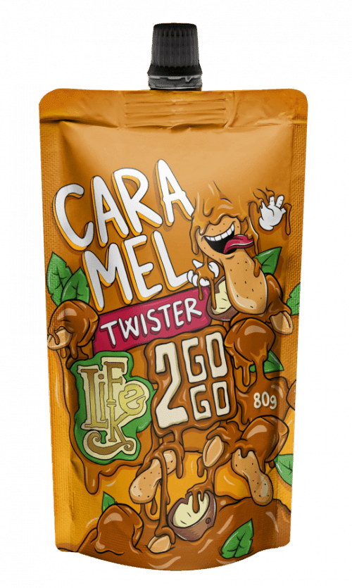 LifeLike - 2GOGO Caramel Twister, 80 g