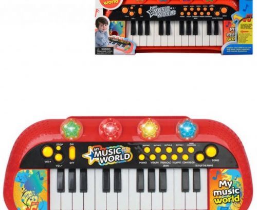 Piáno elektronické 35cm dětský keyboard (klávesy) na baterie Světlo Zvuk