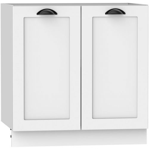 Kuchyňská Skříňka Adele D80 Bílý Puntík/Bílý