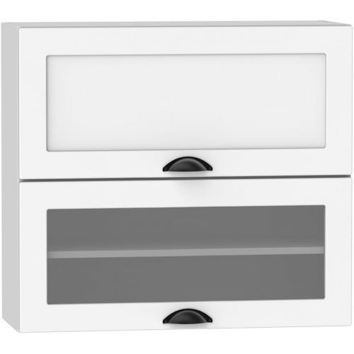 Kuchyňská Skříňka Adele W80grf/2 Sd Bílý Puntík/Bílý