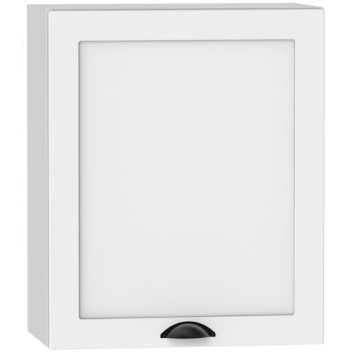 Kuchyňská Skříňka Adele W60su Alu Bílý Puntík/Bílý