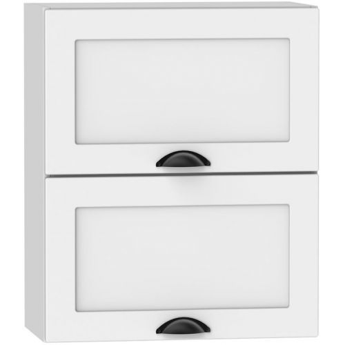 Kuchyňská Skříňka Adele W60grf/2 Bílý Puntík/Bílý