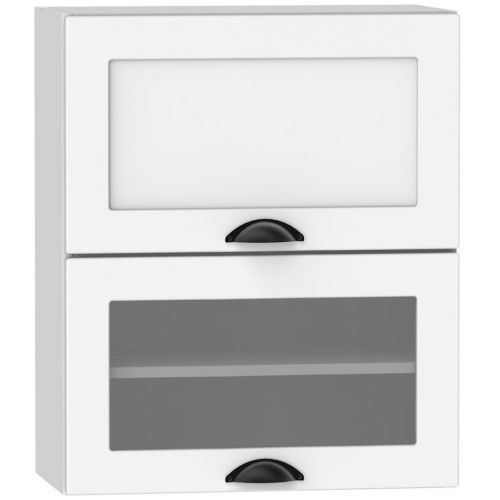 Kuchyňská Skříňka Adele W60grf/2 Sd Bílý Puntík/Bílý