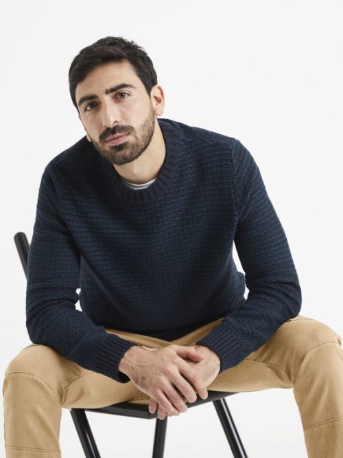 Celio Vecountry Svetr Modrá