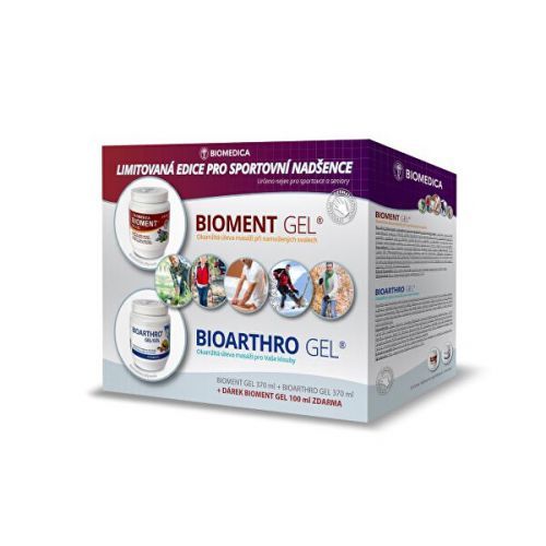 Biomedica Bioment gel 370 ml + Bioarthro gel 370 ml + Bioment gel 100 ml ZDARMA