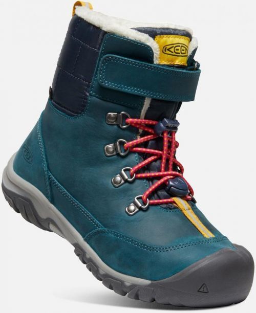 Keen GRETA BOOT WP YOUTH blue coral/pink peacock Velikost: 35