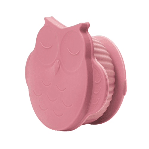 InnoGIO Silikonová miska s víčkem GIOfresh Owl Pink 1ks