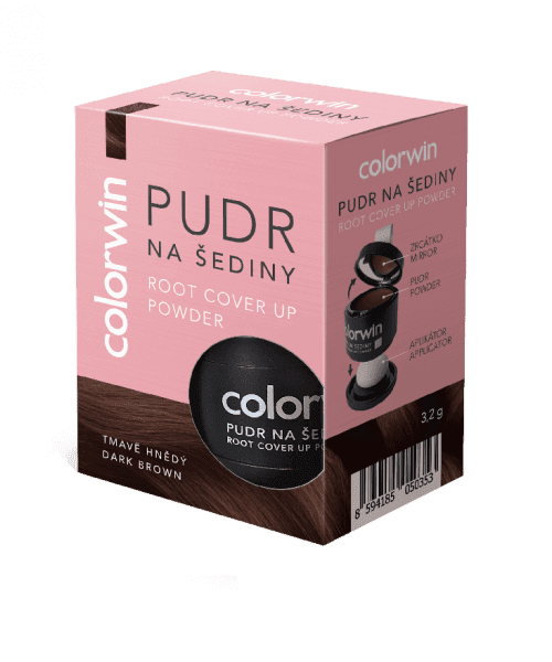 Colorwin Pudr na šediny tmavě hnědý 3,2g