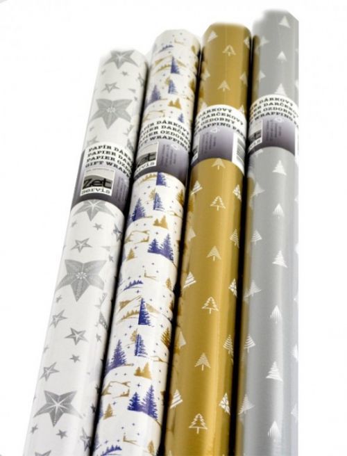 Zet servis Dárkový papír - vánoční - 0,7m x 5m - 40 ks 13542