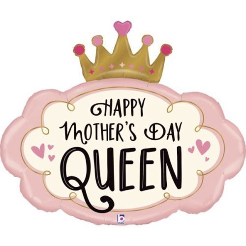 BALÓNEK fóliový Happy Mother's Day Queen 37